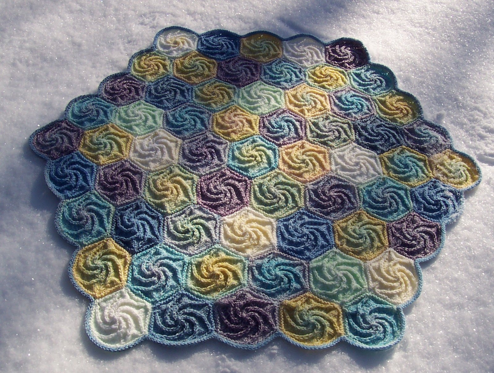 knit hexagon