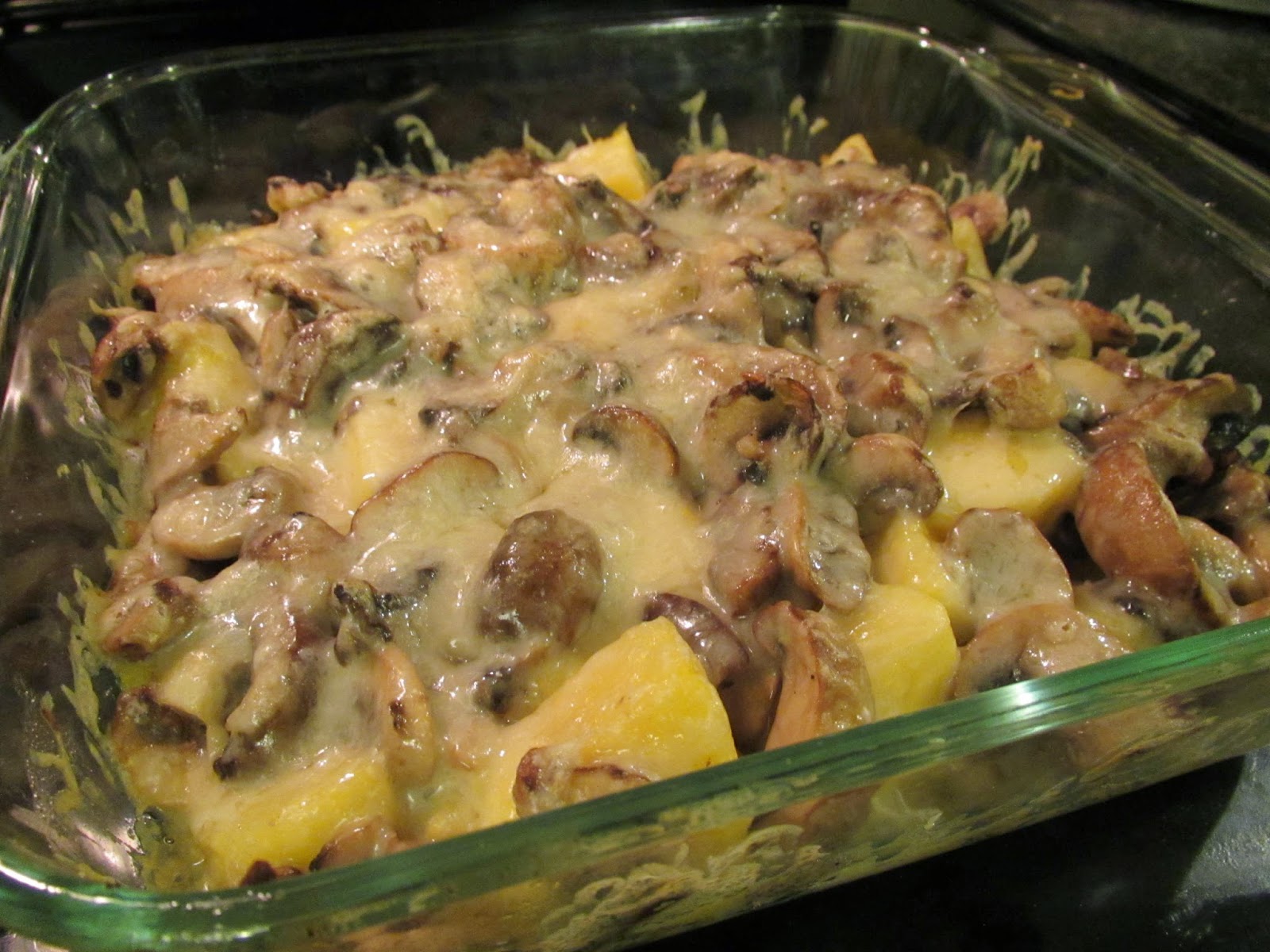 Successfully Gluten Free! MushroomGruyere Polenta Bake