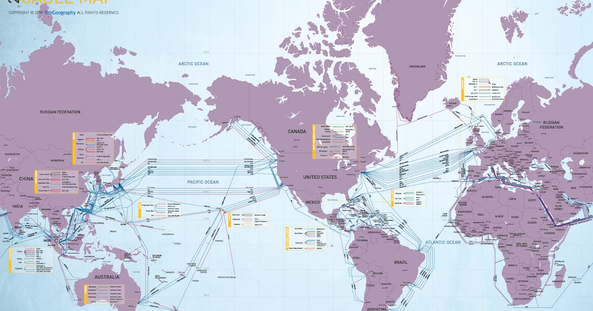 El Conejillo de Indias Cables submarinos que conectan el mundo