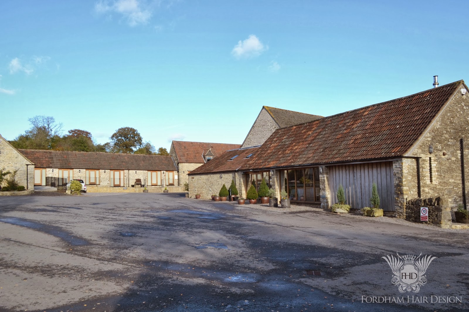 Wedding Hair Styling At The Kingscote Barn