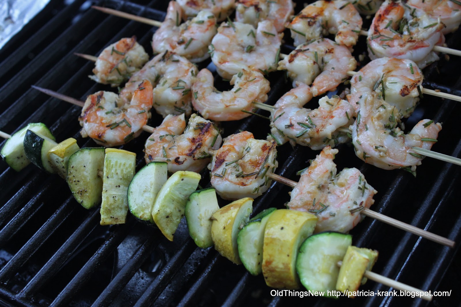 Grilled Rosemary Garlic Shrimp Old Things New