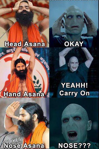 Voldemort Caught Doing Ramdev Baba Yoga Epic Voldemort Caught Doing Ramdev Baba Yoga Epic