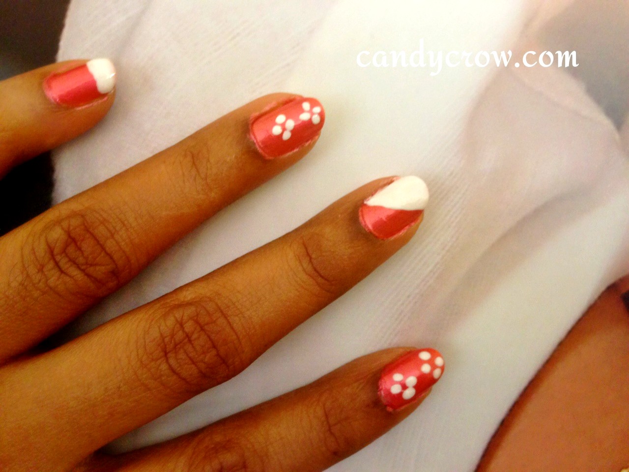 Easy Nail Art With Toothpick - Candy Crow
