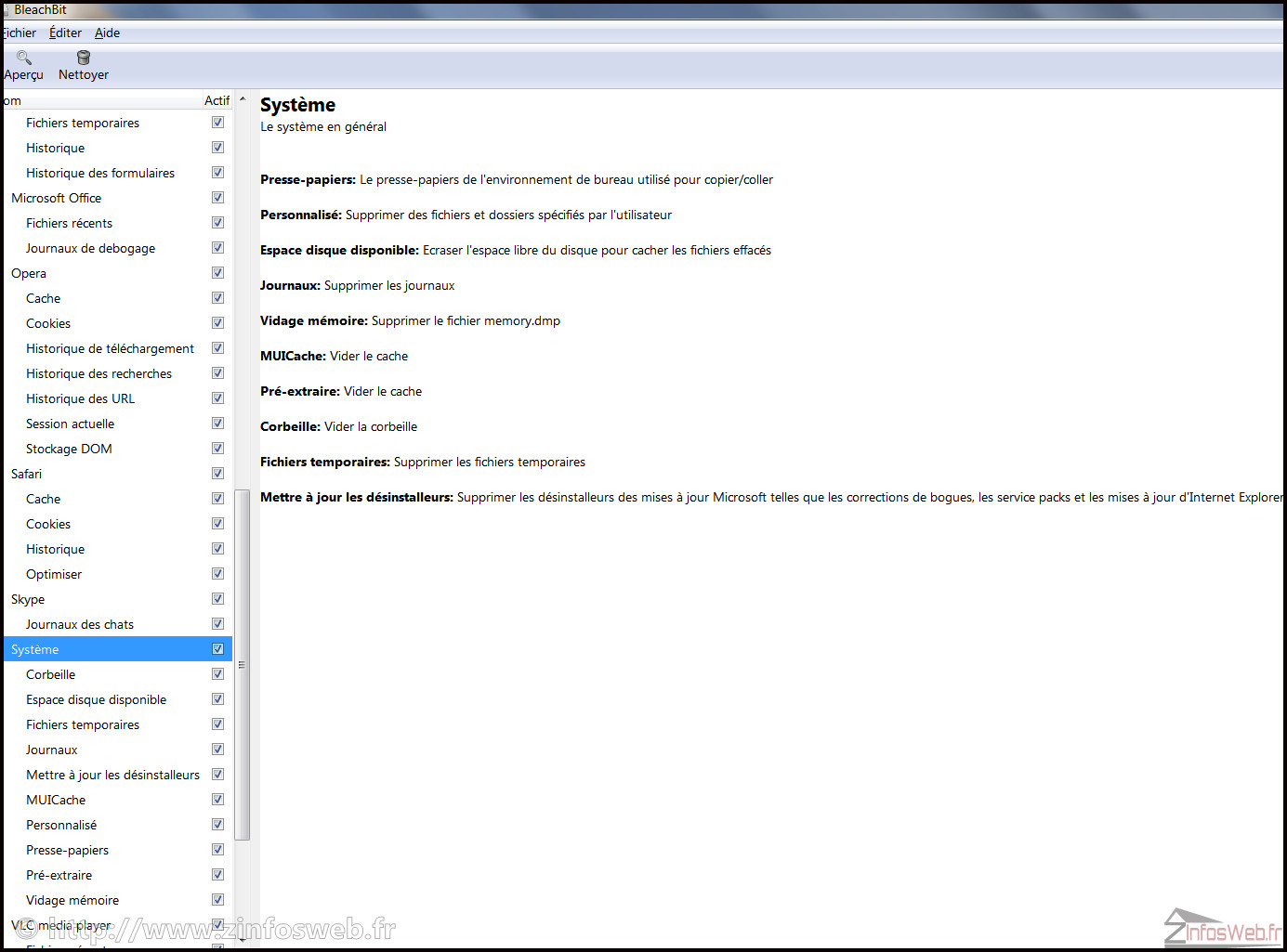 TUTO_BleachBit le nettoyeur gratuit et obstiné de vos PC Zinfos