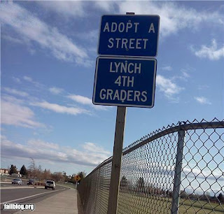 lynch 4th graders funny sign