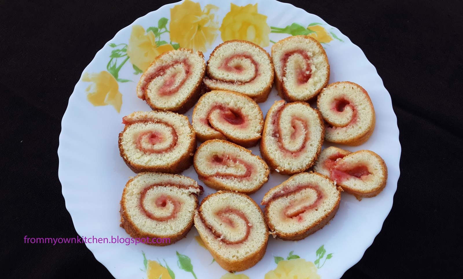 From My Own Kitchen Jam Rolls/Jam Cake Rolls(On Stove Top)