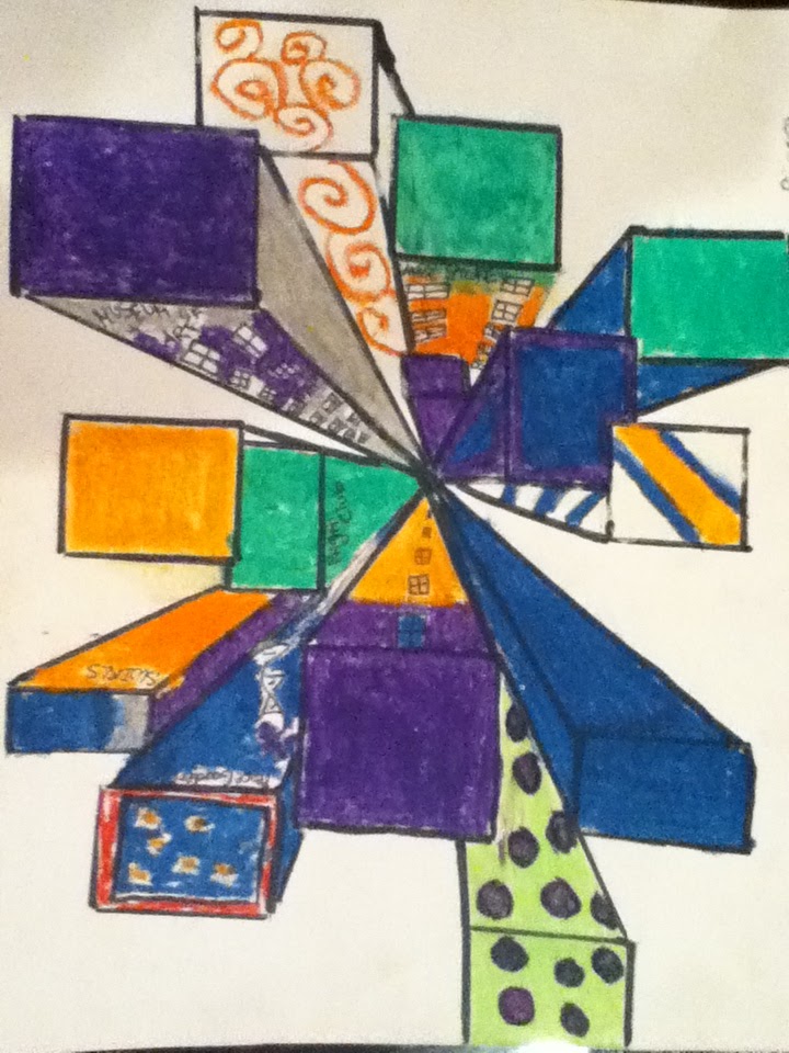 Cool Grauer School Visual Art One Point Perspective Of A City From Above Sierra S Final Project