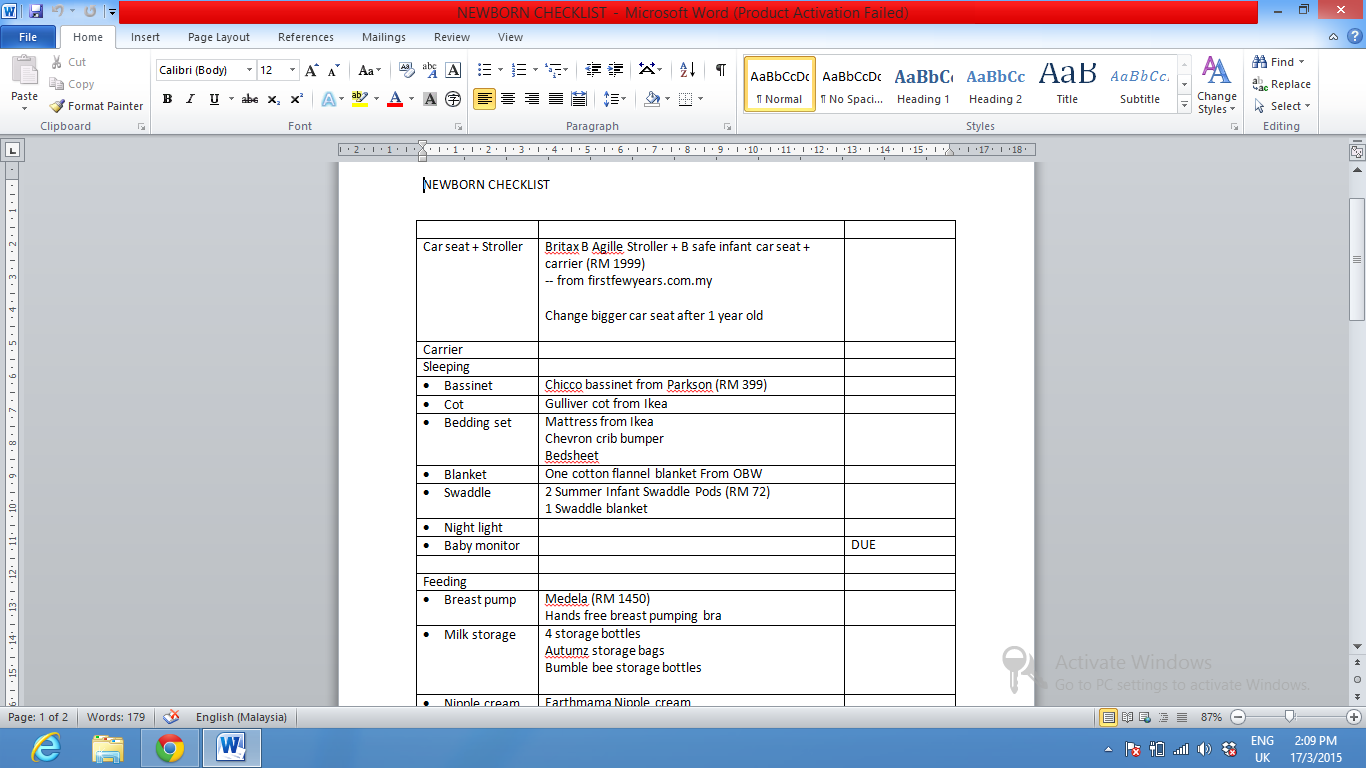my newborn checklist the world according to hen newborn checklist