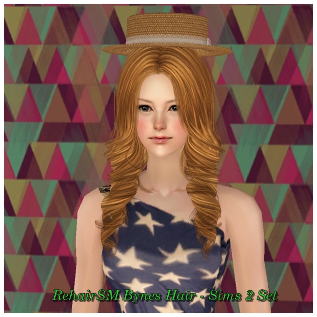 SimsSM RehairSM Bynes Hair Sims 2 Set