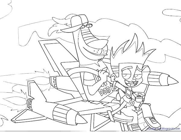 Johnny Test Coloring Pages