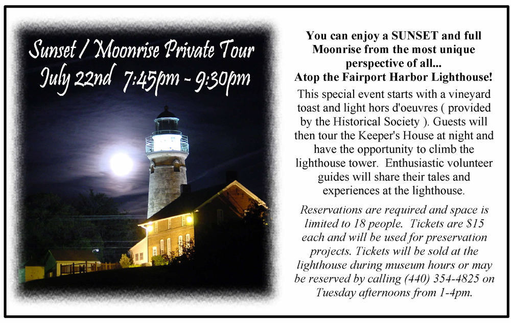 Lighthouse Moonrise Tour May Lighthouse Moonrise Tour May