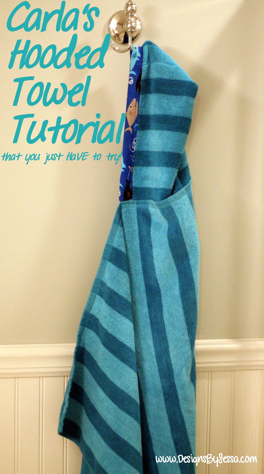 Designs by Sessa Hooded Towel Tutorial