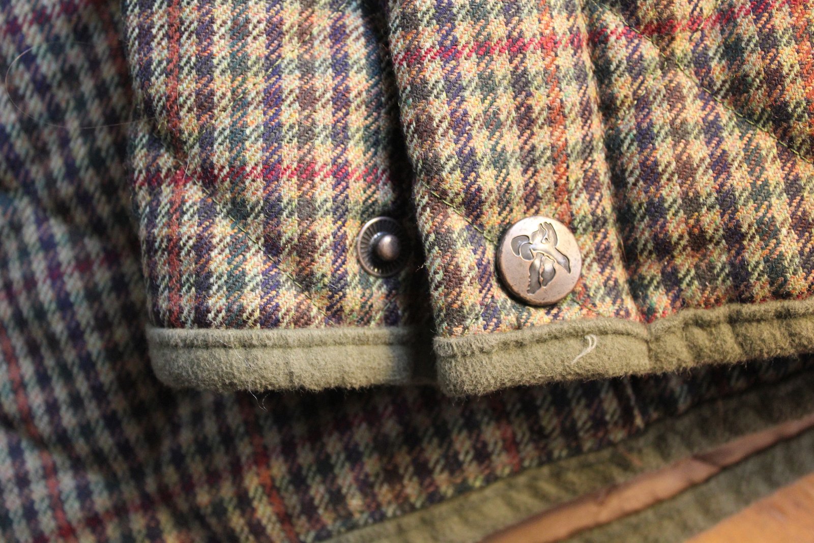 Salt Water New England John Partridge Quilted Wool Houndstooth Jacket