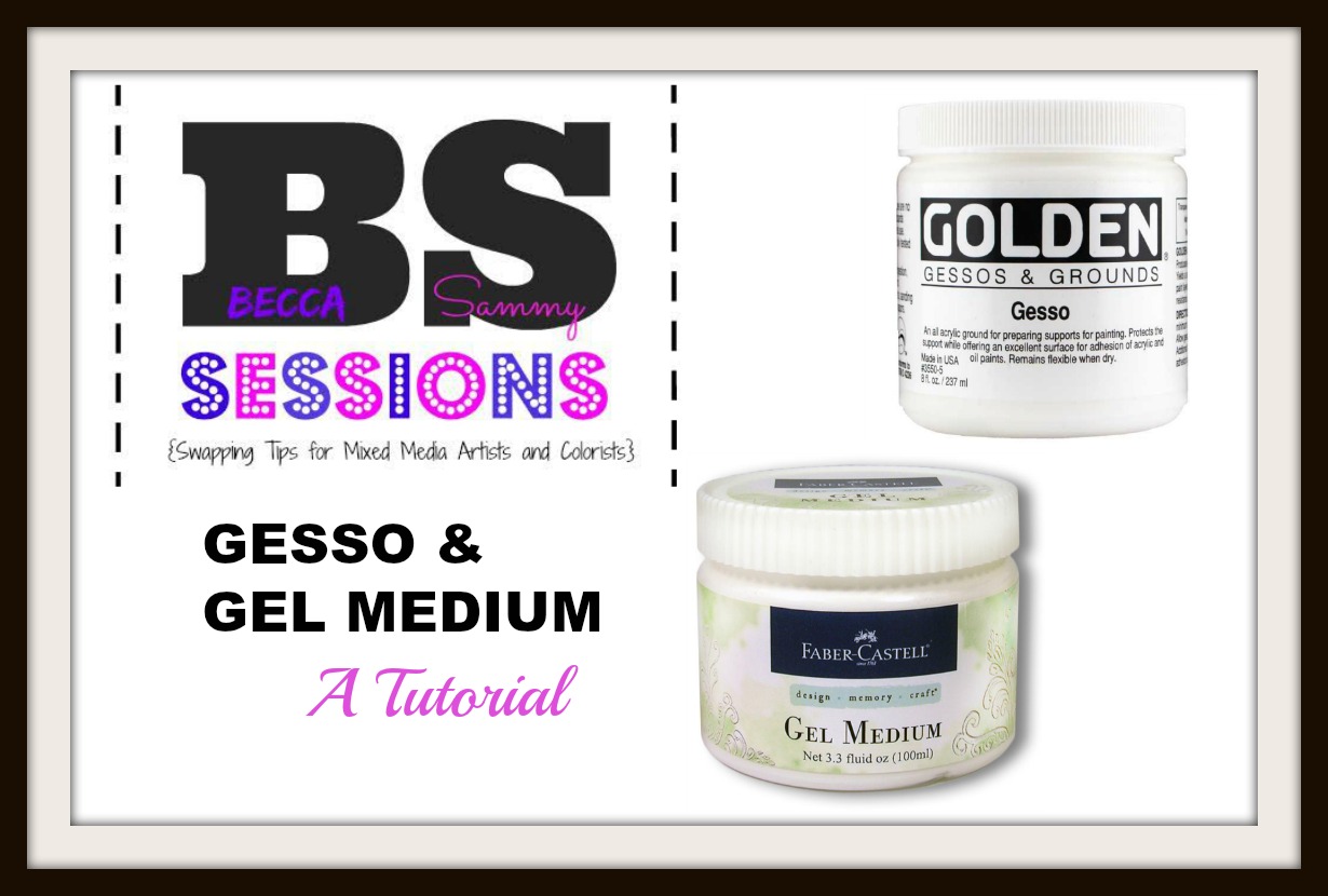 The Damsel of Distressed Cards BS Sessions Gesso and Gel Medium Tutorial