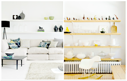 porcelana na półce w salonie porcelana w salonie