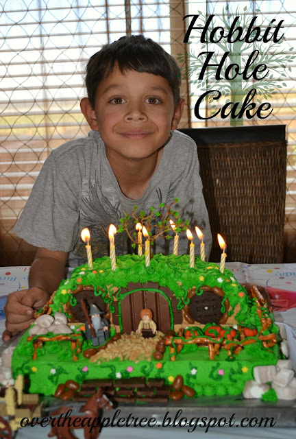 DIY Hobbit hole birthday cake by Over The Apple Tree