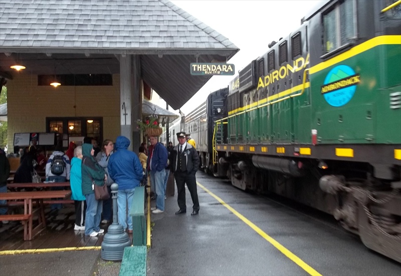 Just Camping Out Back to Old We ride the Adirondack Scenic Railroad from Utica to