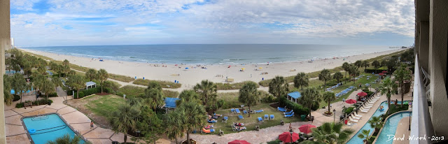 view of myrtle beach from hotel