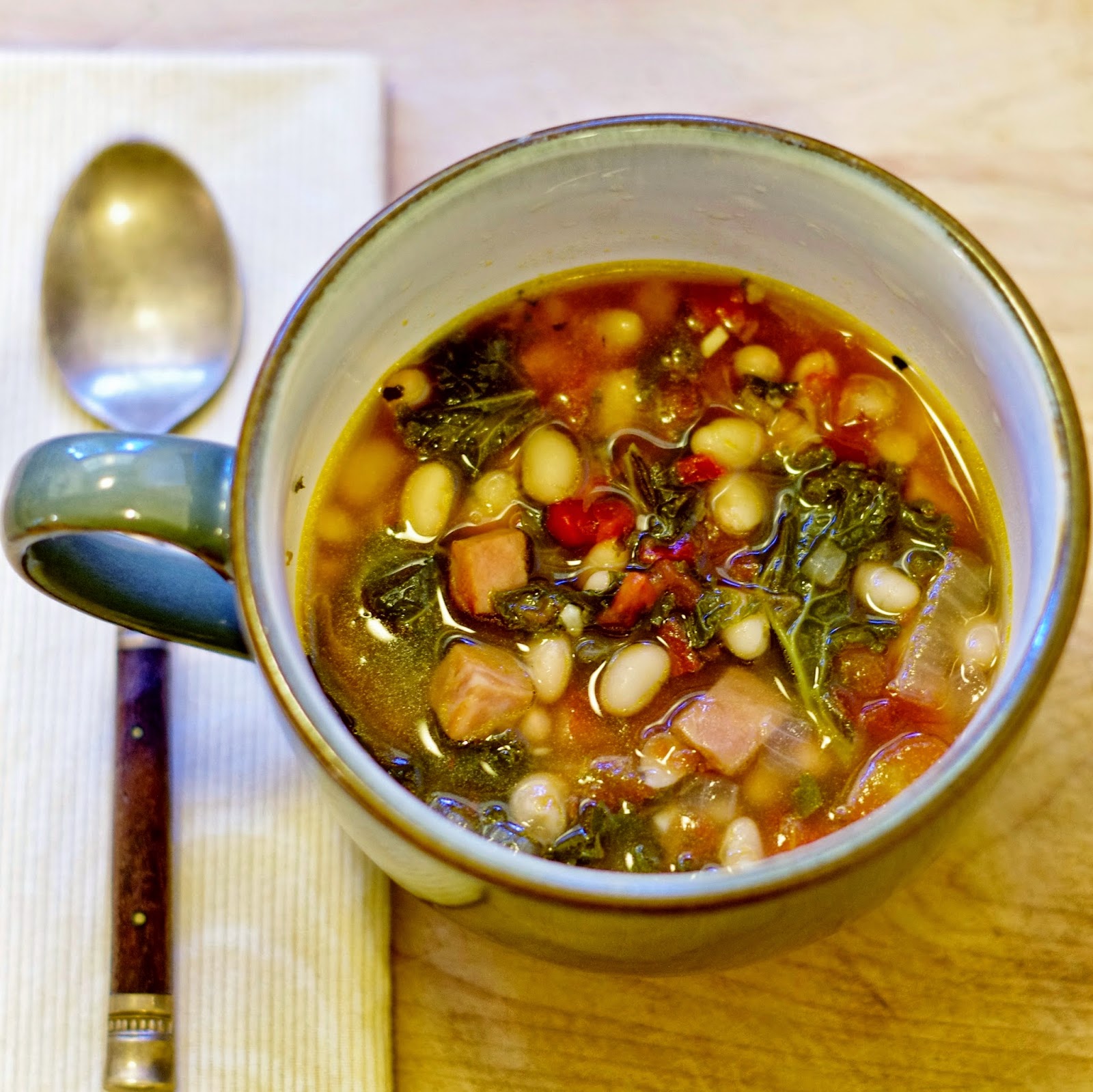 Sage Trifle Ham, White Bean and Kale Soup