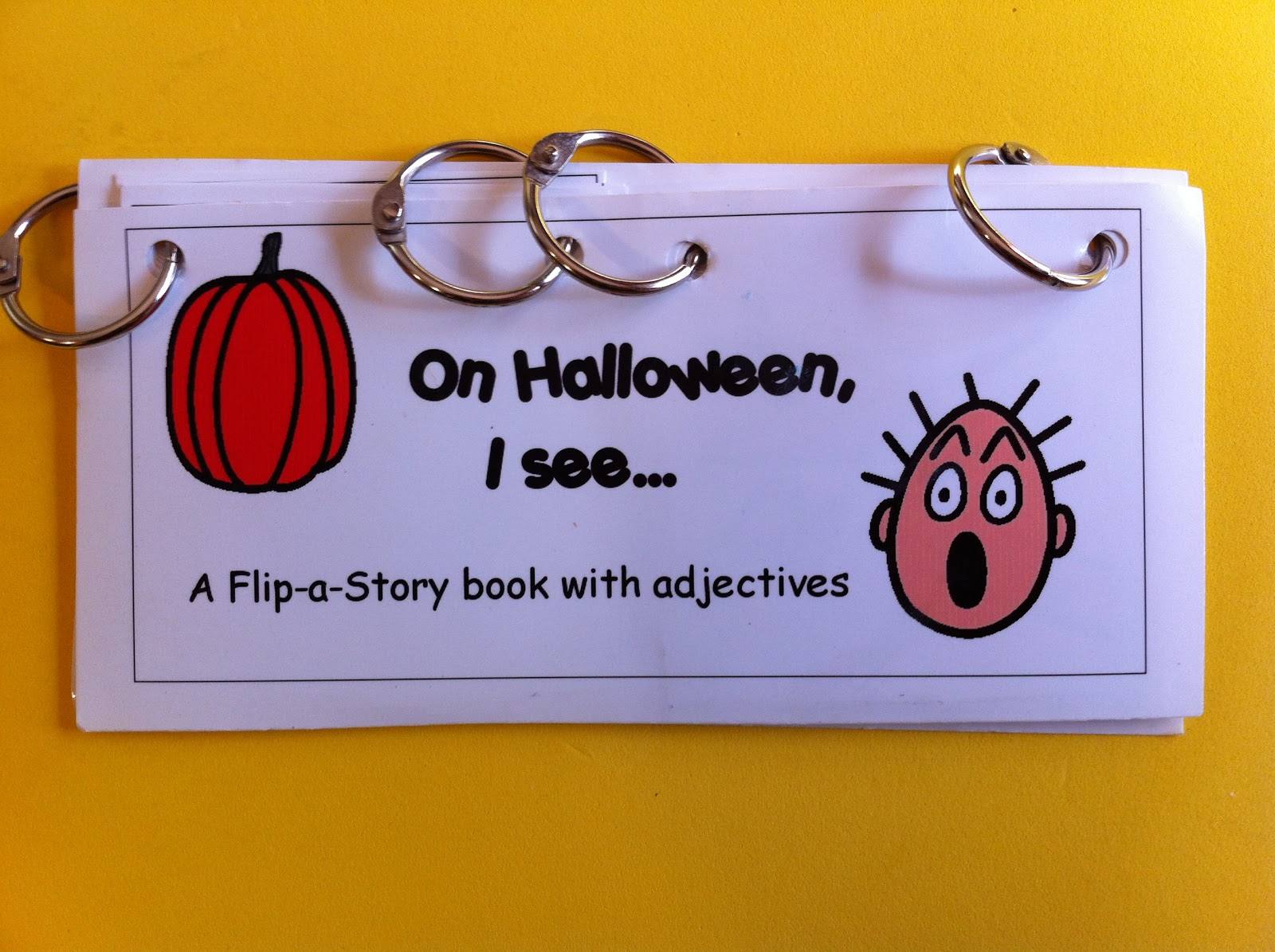 Chit Chat and Small Talk: Halloween Flip Book for Adjectives