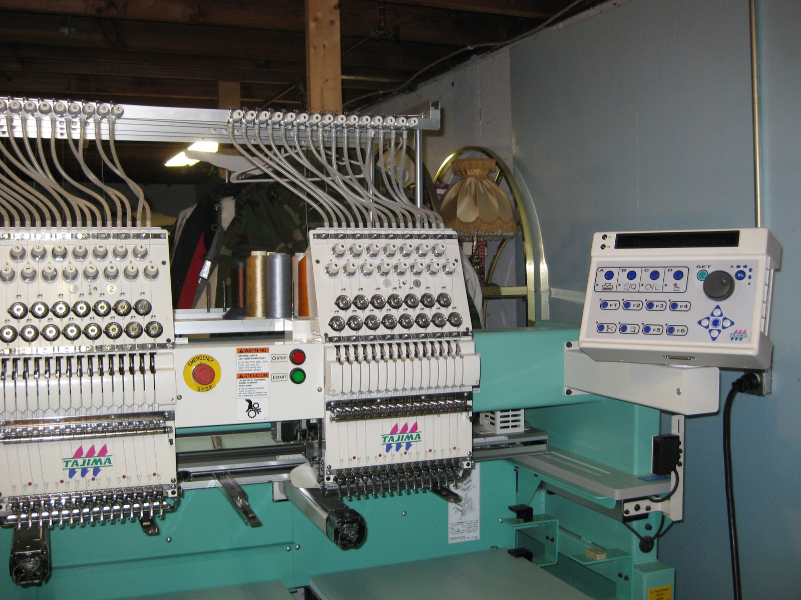 Theembroiderywarehouse tajima tfhx iic1502 2003 embroidery machine