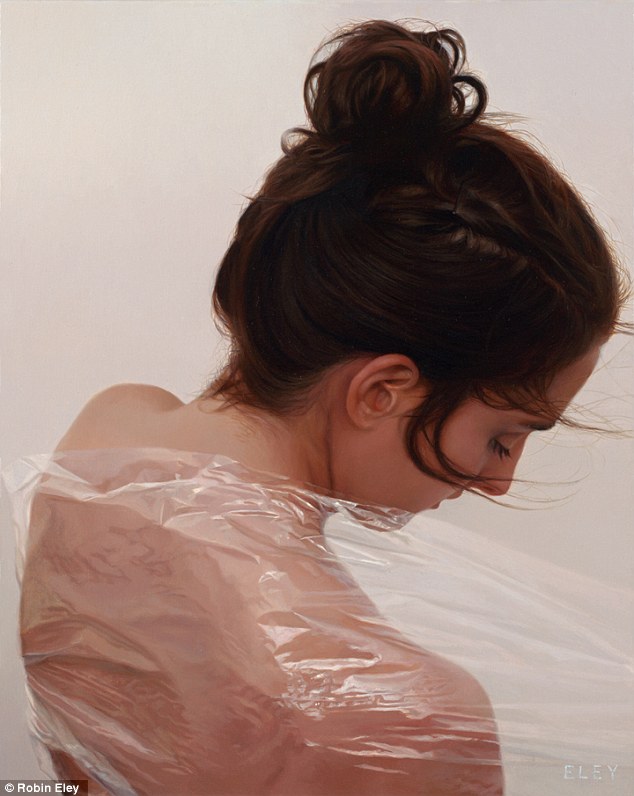 She IS an oil painting Artist's amazingly detailed works of 'hyper