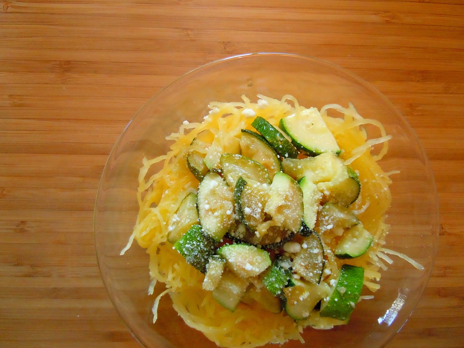 Break [from] Bread Spaghetti Squash with Garlic Zucchini