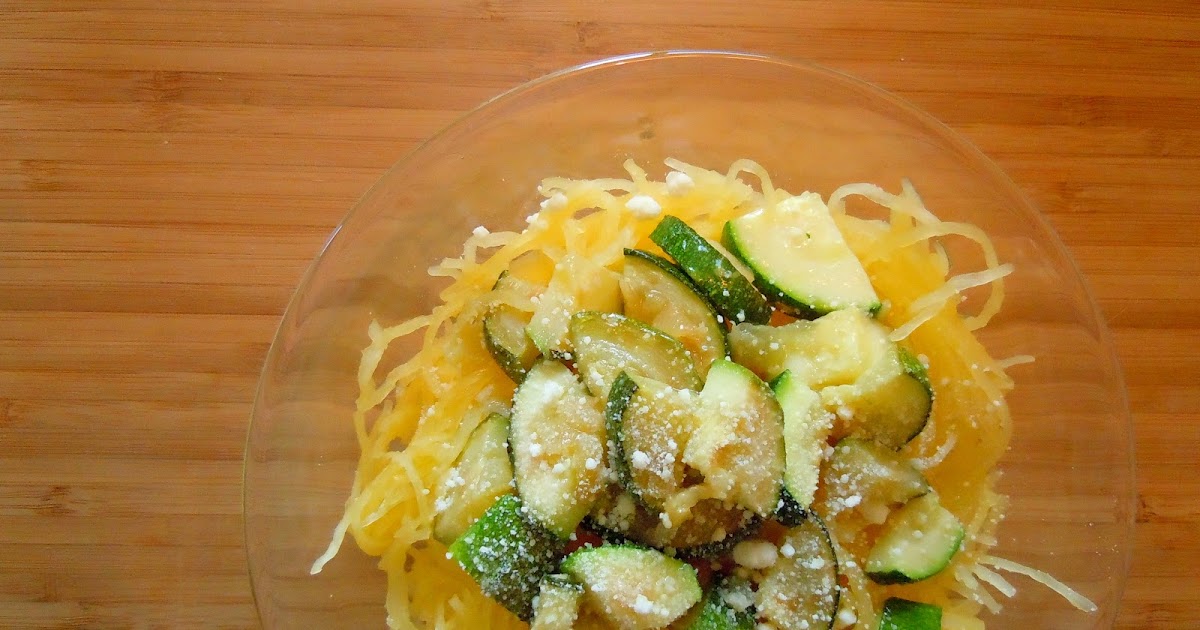 Break [from] Bread Spaghetti Squash with Garlic Zucchini