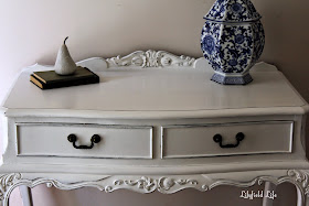 White Painted French Style Hall Table / Vanity Lilyfield Life