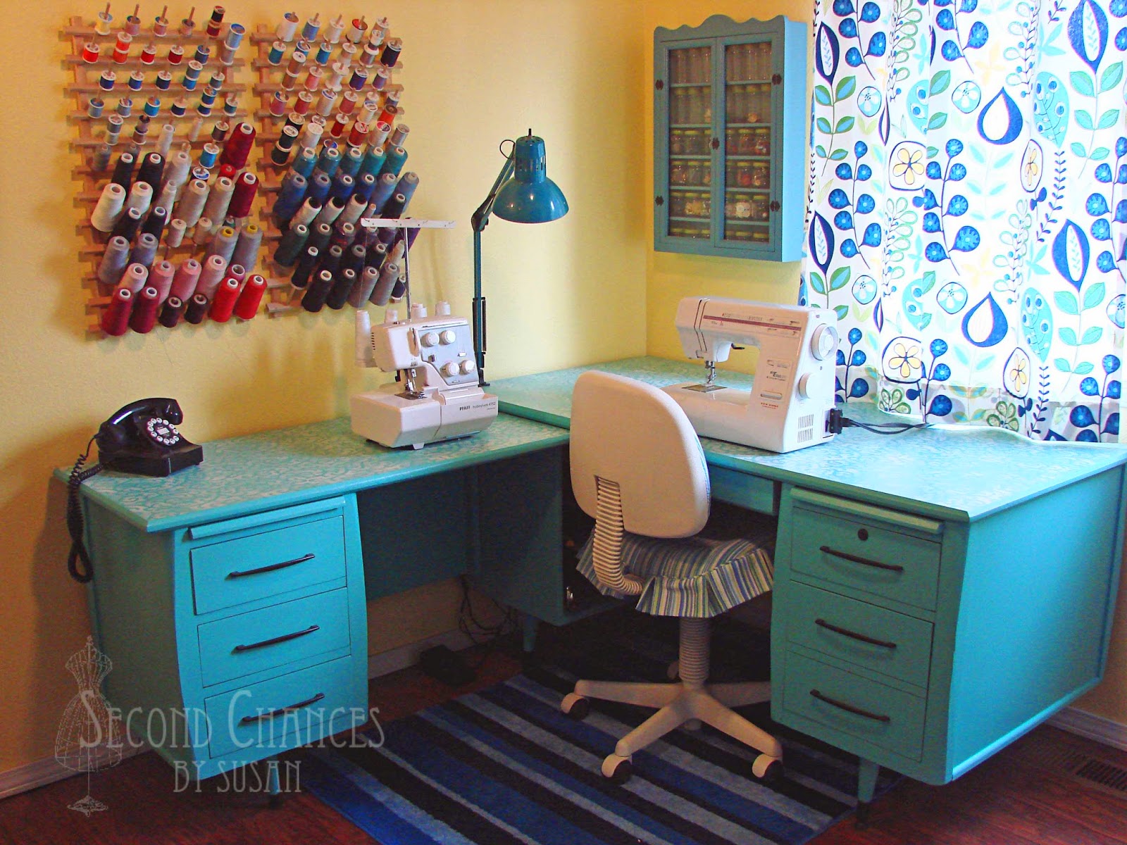 Second Chances by Susan My Sewing Studio Lighting