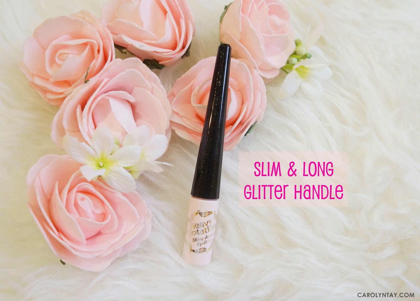 Review Kiss Me Heavy Rotation Shiny Jewel Eyeliner in Shiny Pink White