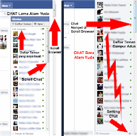 Tampilan Chat FB Lama VS Chat FB Baru