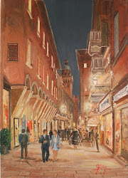 Via D'Azeglio di notte