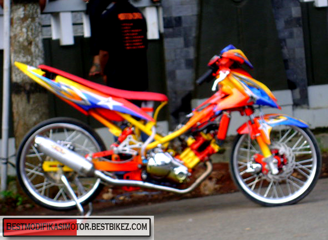 Modifikasi Yamaha Jupiter MX Drag title=