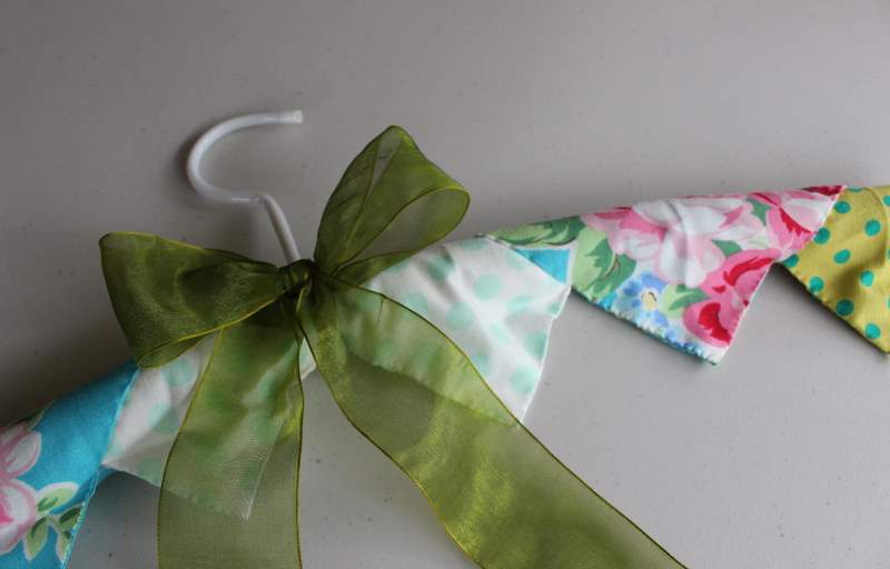 Make. Life. Beautiful. Guest Tutorial Bunting Style Coat hanger Cover