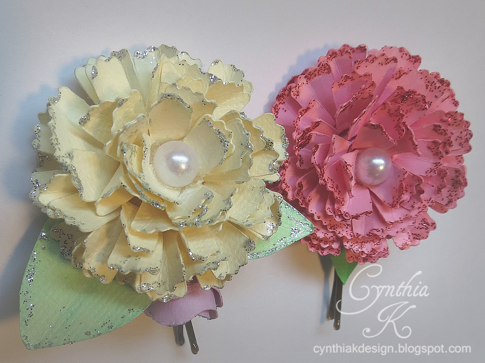 Cynthia K Flower Hair Pins