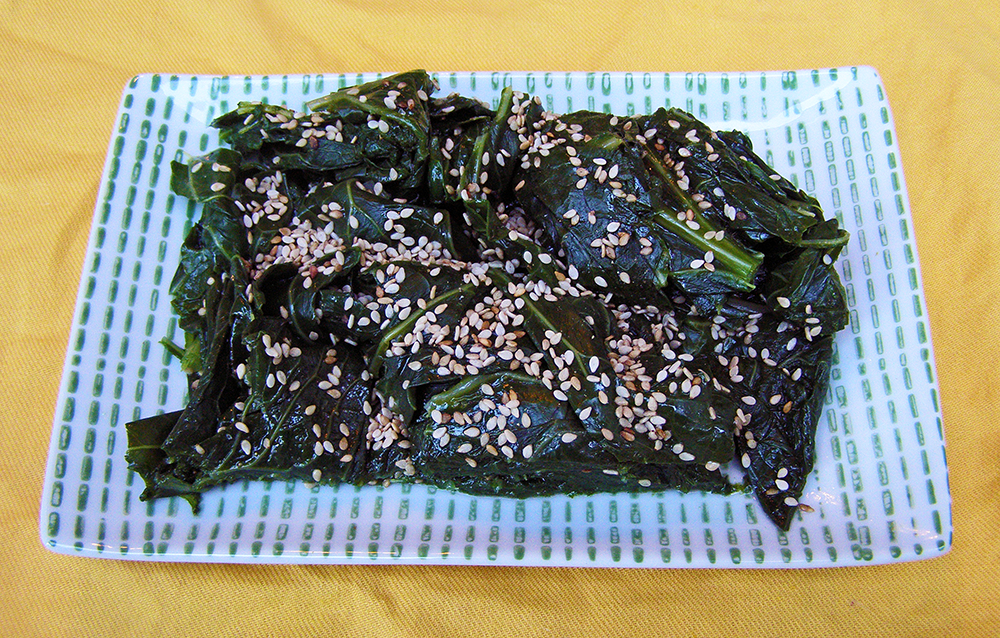 Seasonal Eating Quick Asianstyle Collard Greens