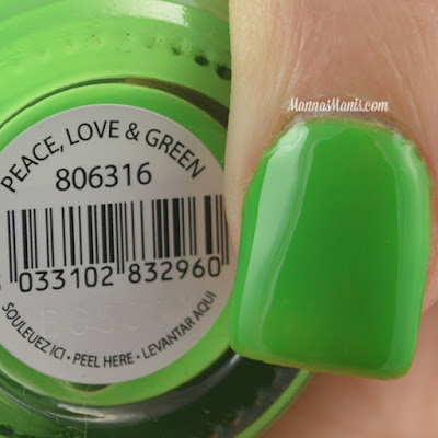 FingerPaints Tie Dye Revolution Peace, Love, and Green swatches