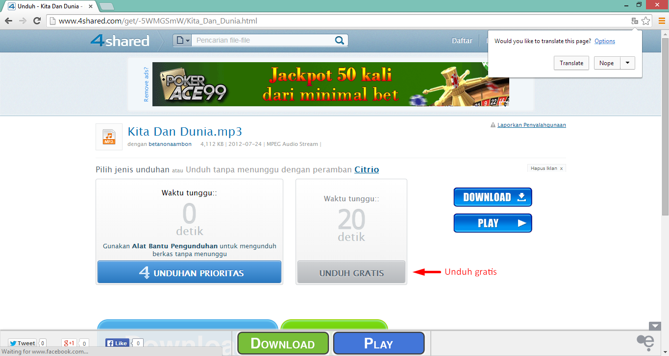 Cara download 4
