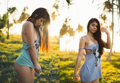 Dona de um corpo inexplicavelmente perfeito a modelo Thamy Araújo arrasa em fotos sensuais