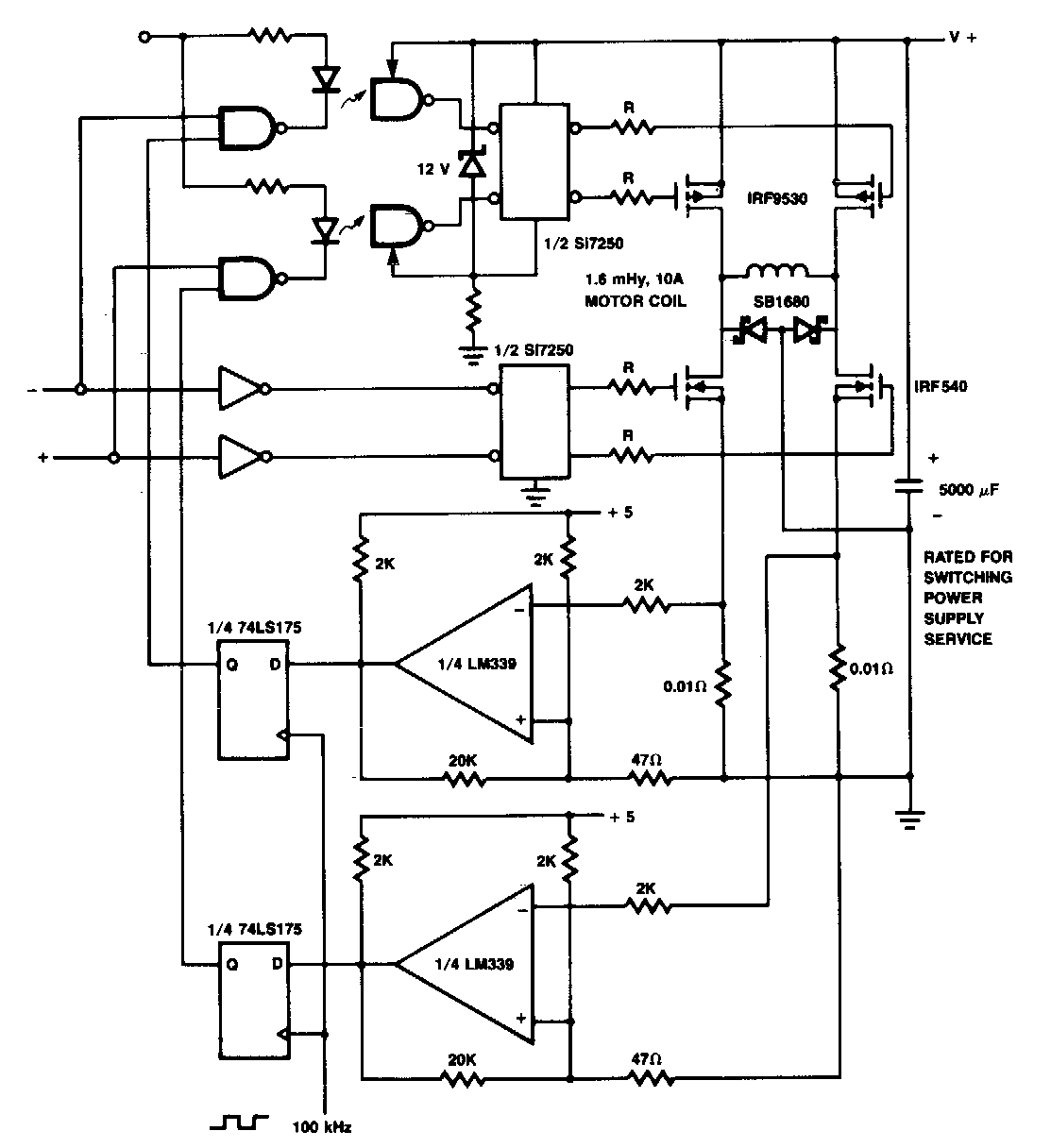 Current Limiting Coil Driver Circuit Diagram