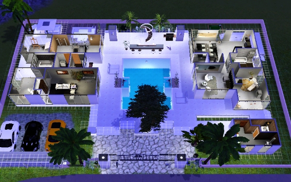 sims 2 modern house designs