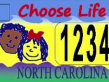 NC anti-choice license plate