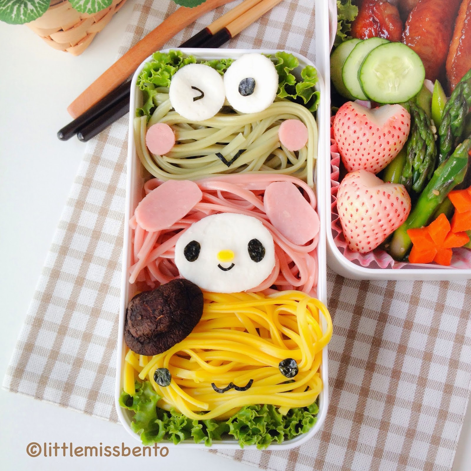 Sanrio Noodles Bento サンリオのキャラ弁 Little Miss Bento