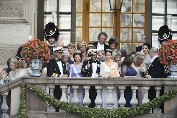 Princess Sofia and Prince Carl Philip hosted by King Carl Gustaf and Queen Silvia at The Royal Palace