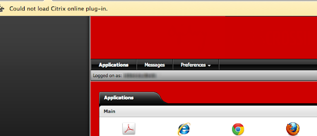 citrix receiver not launching applications mac