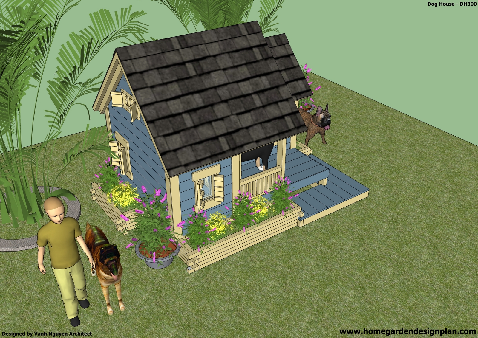 plans for wood dog house