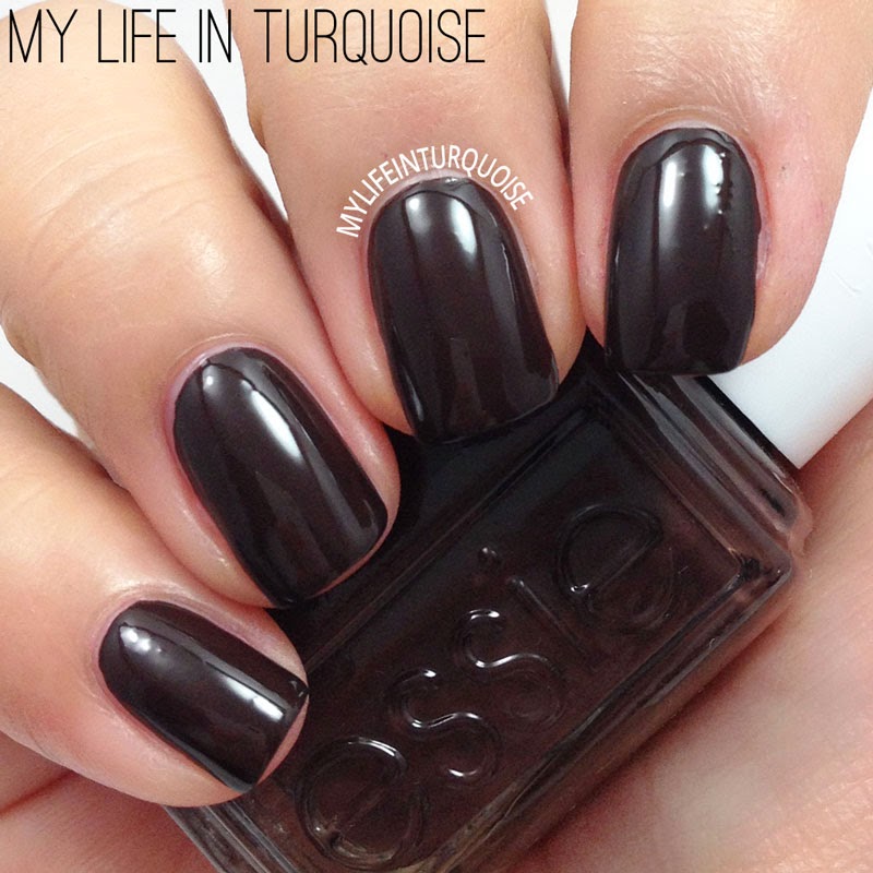 My Life In Turquoise Nail Polish Review Essie Fall 2017 This Is Definitely A Great Way Of Wearing Super Dark And Vampy Nails Without Going For The Jet Black Look Formula Once Again Was Just Perfect