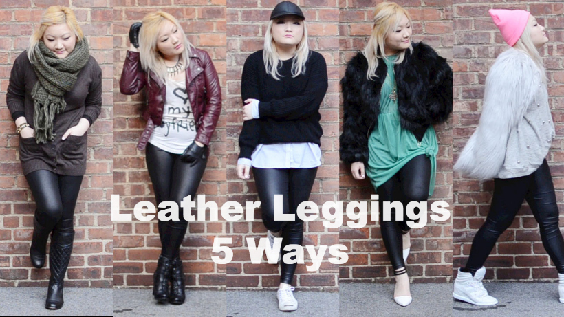 5 Ways to Wear Leather Leggings - One Unique Style « Tineey