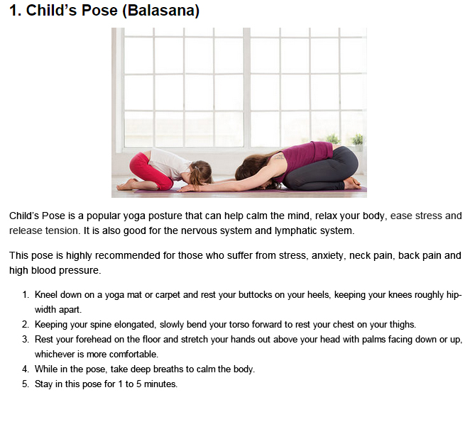 Yoga for Your Mind and Body